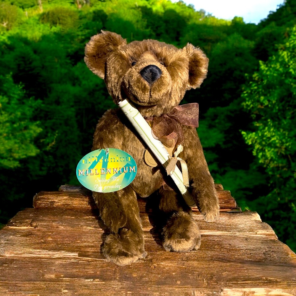 Vintage Millennium Aurora Teddy - Hand Crafted w/ Certificate of Authenticity!